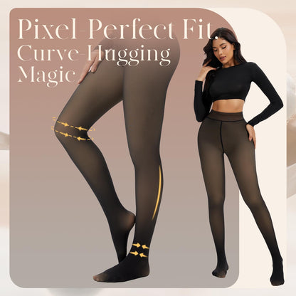High Waisted Thermal Tights for Women
