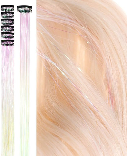 Sparkling Hair Tinsel Extension 6pcs